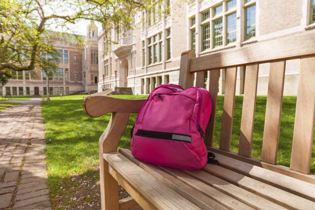 Backpack at School